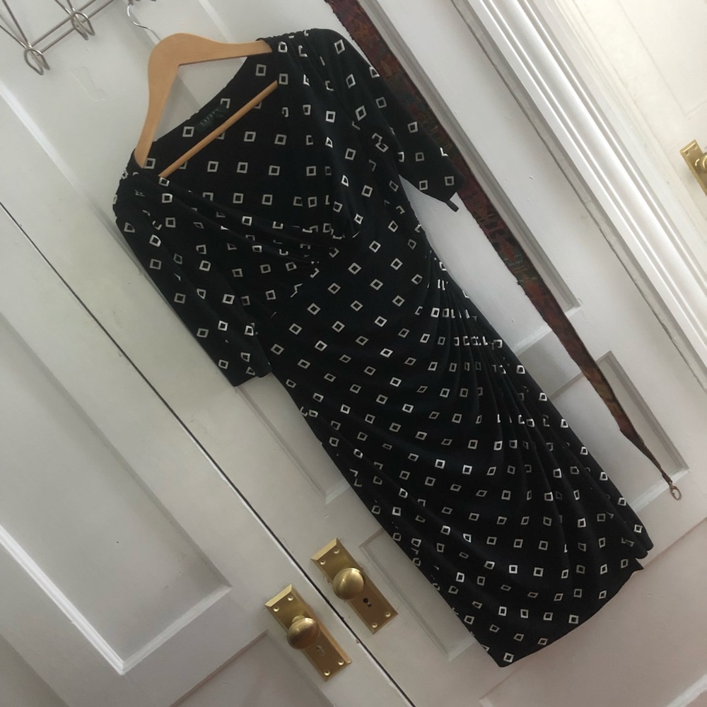 Lauren by Ralph Lauren faux wrap dress